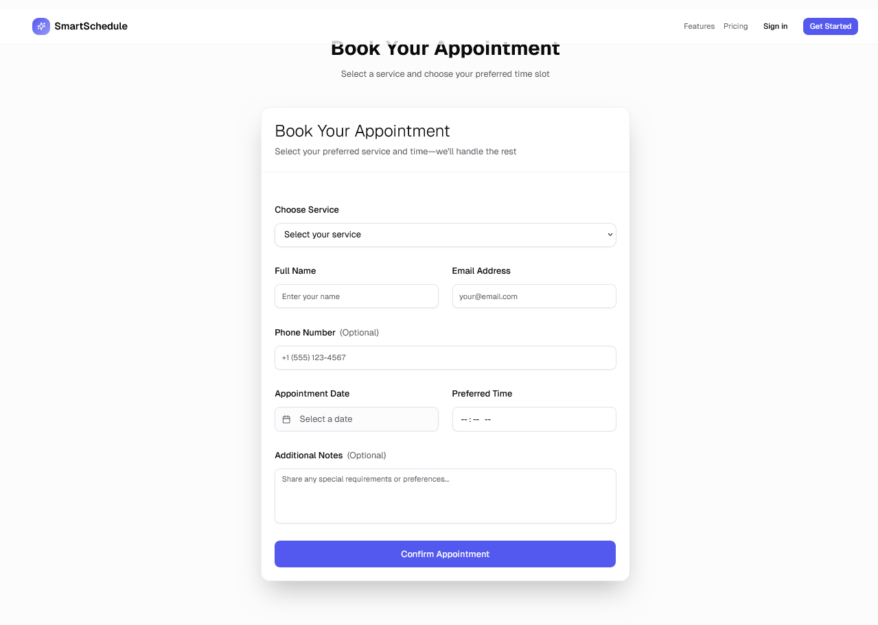 Appointment Booking System